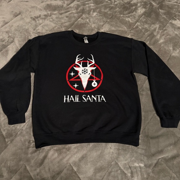 Hail Santa X-Mas Sweater - Picture 1 of 3